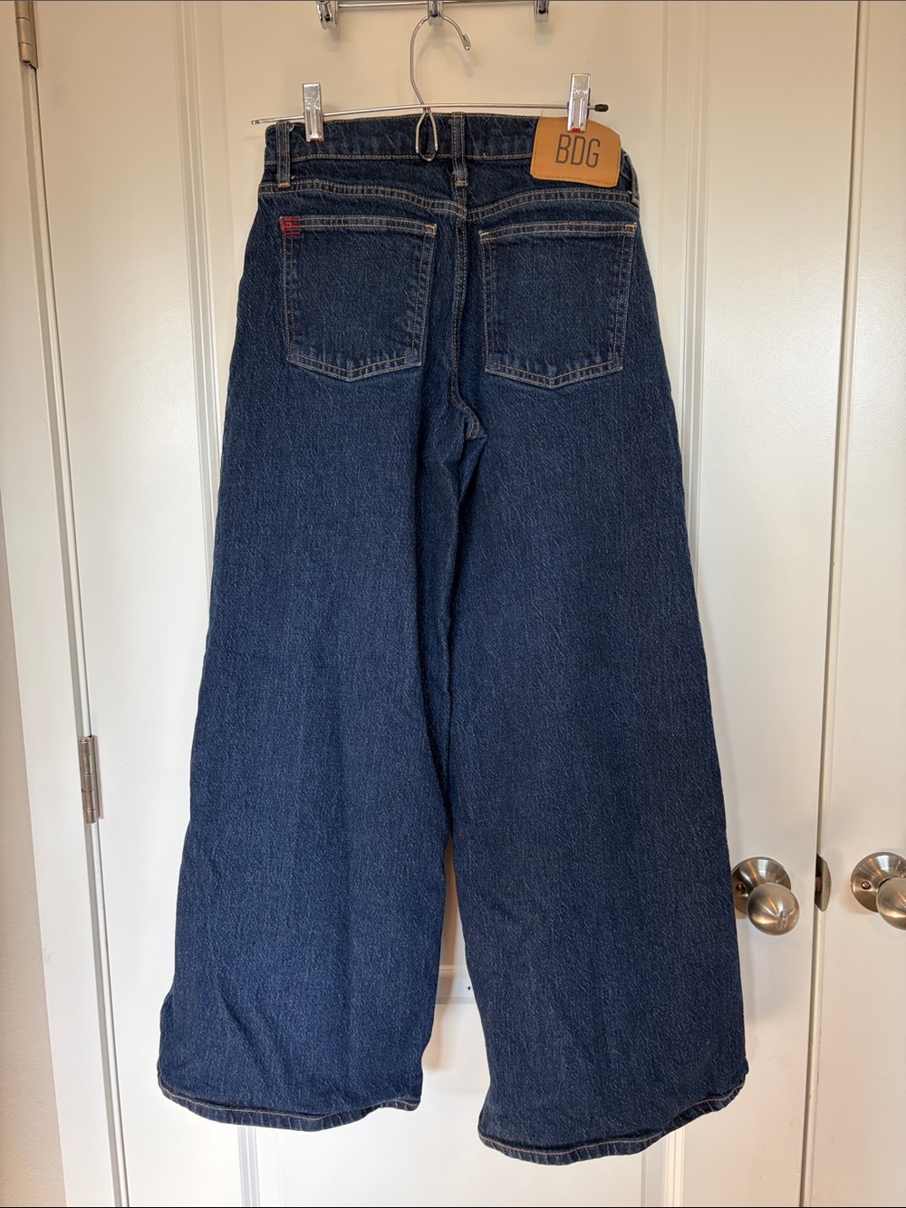 BDG Wide Leg Jeans in Dark Indigo Blue - Picture 3 of 3